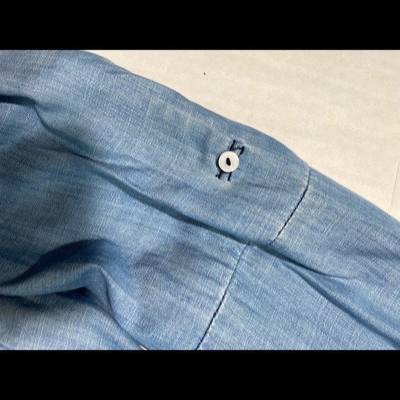 Current Air Anthropologie Los Angles Light Denim Long Sleeves Dress Size S - Picture 7 of 13